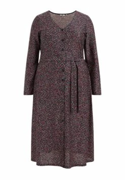 WE FASHION Met Dessin - Curve - Robe De Jour - Green -We Fashion Soldes Boutique 00d4e9612d144148a975d4fa0eb1746b