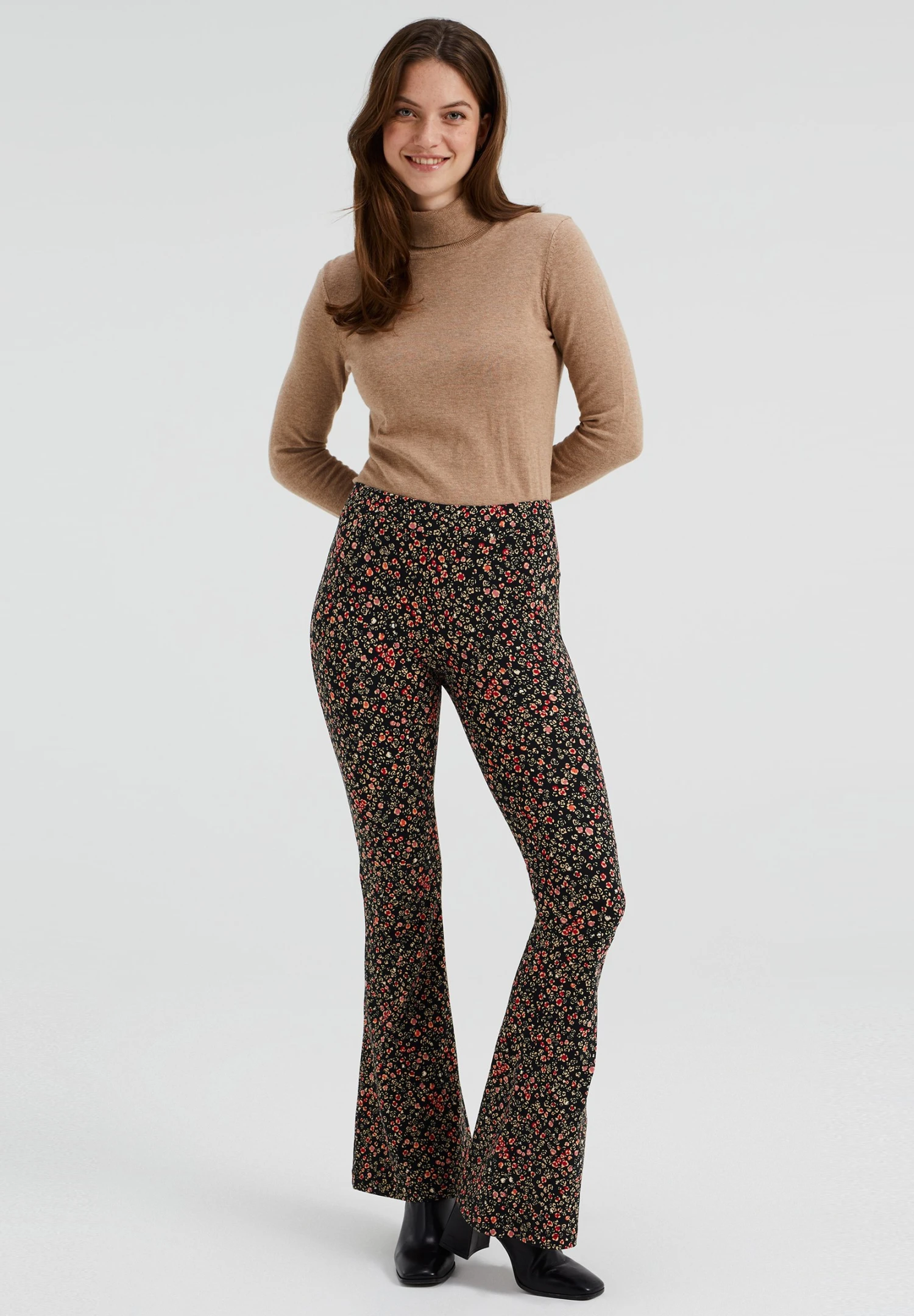 WE FASHION Flared - Collants - Black 4 WE FASHION Flared - Collants - Black – Image 2