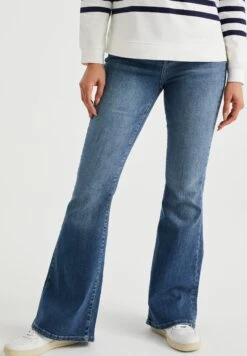 WE FASHION High Rise Met Comfort Stretch - Jean Bootcut - Blue
