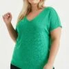 WE FASHION Met Opengewerkt Dessin-Curve - T-Shirt Imprimé - Green 2 WE FASHION Met Opengewerkt Dessin-Curve - T-Shirt Imprimé - Green -We Fashion Soldes Boutique 03127dba521249e49448fdd71f096ae1