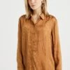 WE FASHION Met Jacquard Dessin - Chemisier - Brown 2 WE FASHION Met Jacquard Dessin - Chemisier - Brown -We Fashion Soldes Boutique 05b8271c2d8d46fa9fbaa3f00515d2c9
