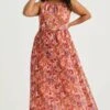 WE FASHION Curve - Robe Longue - Pink