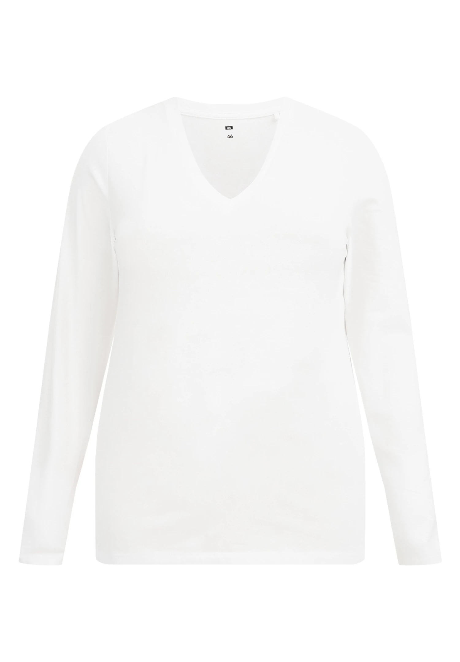 WE FASHION Curve - T-Shirt À Manches Longues - White 7 WE FASHION Curve - T-Shirt À Manches Longues - White – Image 5