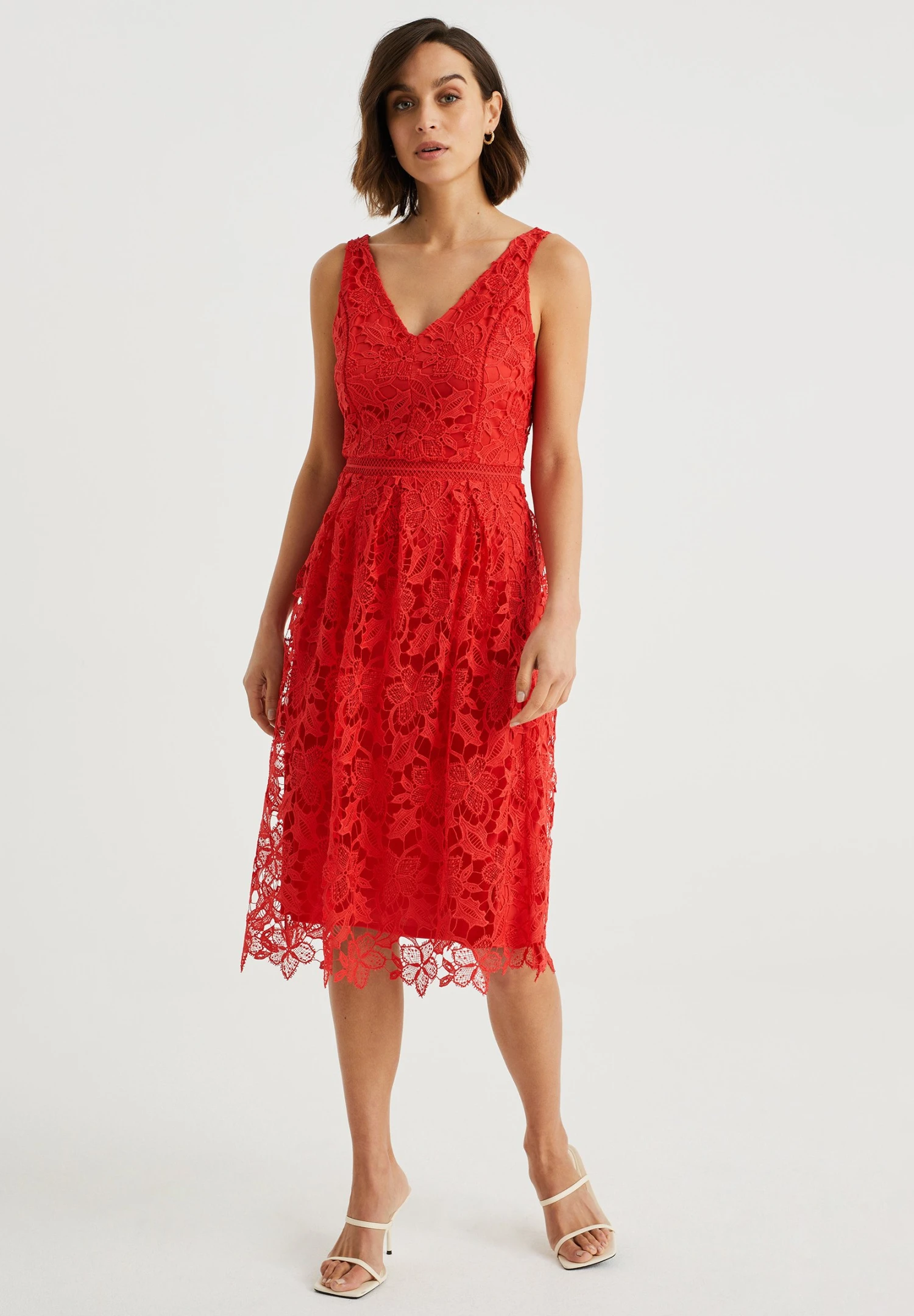 WE FASHION Robe De Jour - Red 3 WE FASHION Robe De Jour - Red