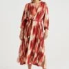WE FASHION Met Dessin - Robe De Jour - Red -We Fashion Soldes Boutique 0975ef3b6d5248e9a03cbe29a2decc9e