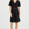 WE FASHION Met Ceintuur - Robe De Jour - Black -We Fashion Soldes Boutique 0a0bc8e25e0949fe908e385048bfcf0f