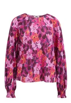 WE FASHION Plissé Met Dessin - Blouse - Multicoloured -We Fashion Soldes Boutique 0a7243306f3c416b9ac446143e98fa56