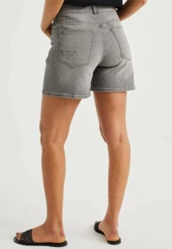 WE FASHION High Rise Comfort Stretch - Short En Jean - Grey -We Fashion Soldes Boutique 0b12fd6d9cb7437185b1d0a5ebe3e76e