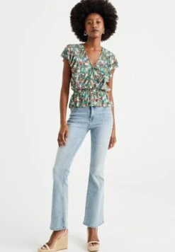 WE FASHION Plissé Met Dessin - Blouse - Green 9 WE FASHION Plissé Met Dessin - Blouse - Green -We Fashion Soldes Boutique 0bf91e5ef24d48a992a4a4be82b719f7