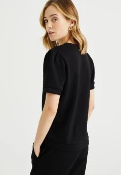 WE FASHION T-Shirt Basique - Schwarz -We Fashion Soldes Boutique 0c9e2c3462764c98a0795316d8bd930b