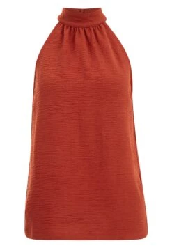WE FASHION Halter - Blouse - Brown -We Fashion Soldes Boutique 0d0a5214317c4ca3a08174d75c57cef4