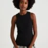 WE FASHION Singlet Van Ribstof - Débardeur - Black -We Fashion Soldes Boutique 0e0367cccb5f4992ade9a5b54f386a9e