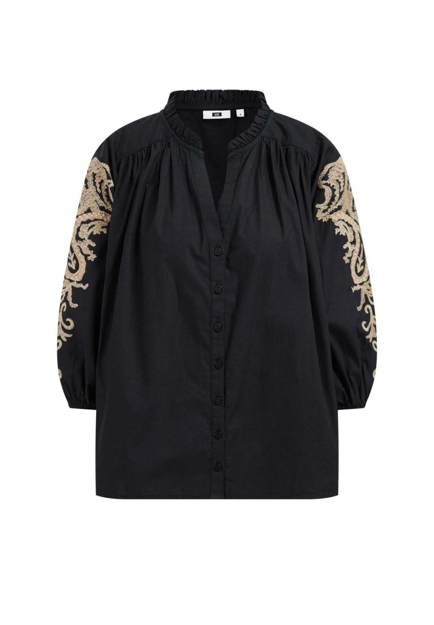 WE FASHION Met Embroidery - Chemisier - Black 7 WE FASHION Met Embroidery - Chemisier - Black – Image 5