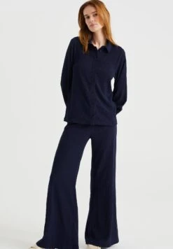 WE FASHION Met Structuur - Chemisier - Blue -We Fashion Soldes Boutique 0ff3f81074974825883f0407d6046194