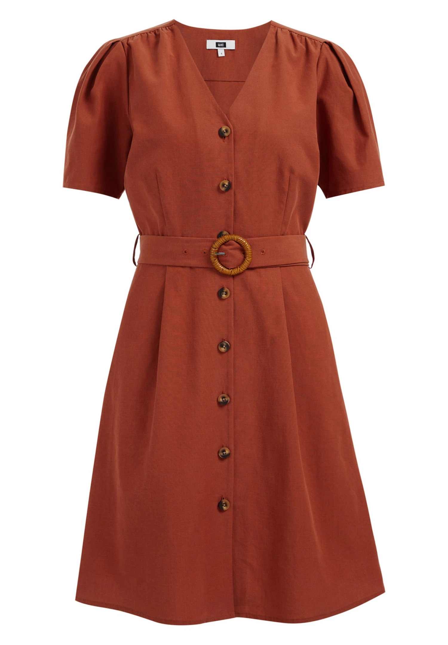 WE FASHION Met Ceintuur - Robe De Jour - Brown 8 WE FASHION Met Ceintuur - Robe De Jour - Brown – Image 6