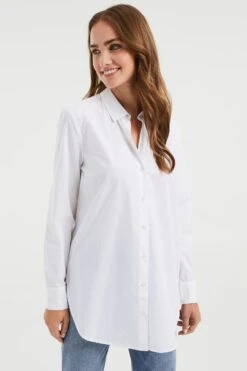 WE FASHION Relaxed Fit - Chemisier - White