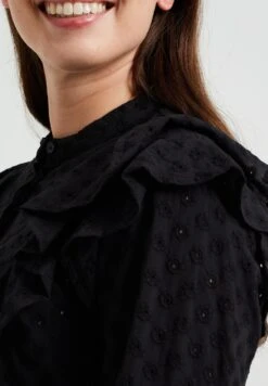 WE FASHION Met Broderie Anglaise - Chemisier - Black -We Fashion Soldes Boutique 11f13208b8e74974a080dfb59d2c47d2