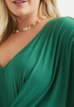 WE FASHION Curve - Robe De Jour - Green -We Fashion Soldes Boutique 1276e013ffa04483a2a51be1808c0605