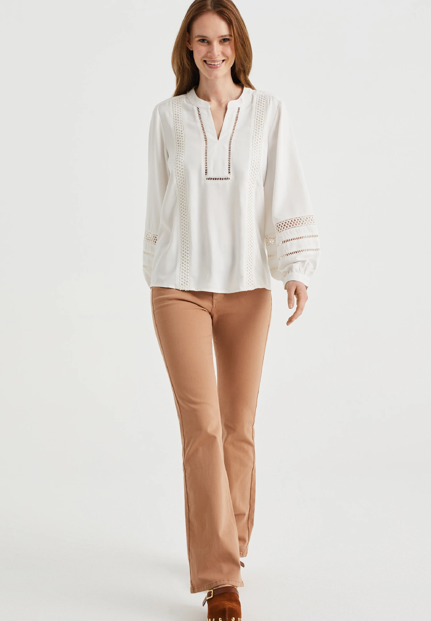 WE FASHION Met Stretch - Jean Bootcut - Brown 4 WE FASHION Met Stretch - Jean Bootcut - Brown – Image 2