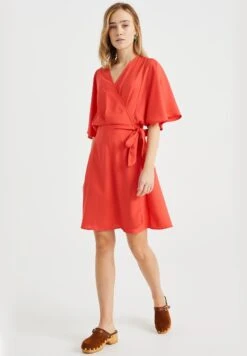 WE FASHION Overslag - Robe De Jour - Red