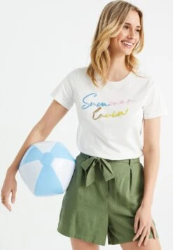 WE FASHION T-Shirt Imprimé - White 12 WE FASHION T-Shirt Imprimé - White -We Fashion Soldes Boutique 14831e4317674bc6928d0bfbe6937784