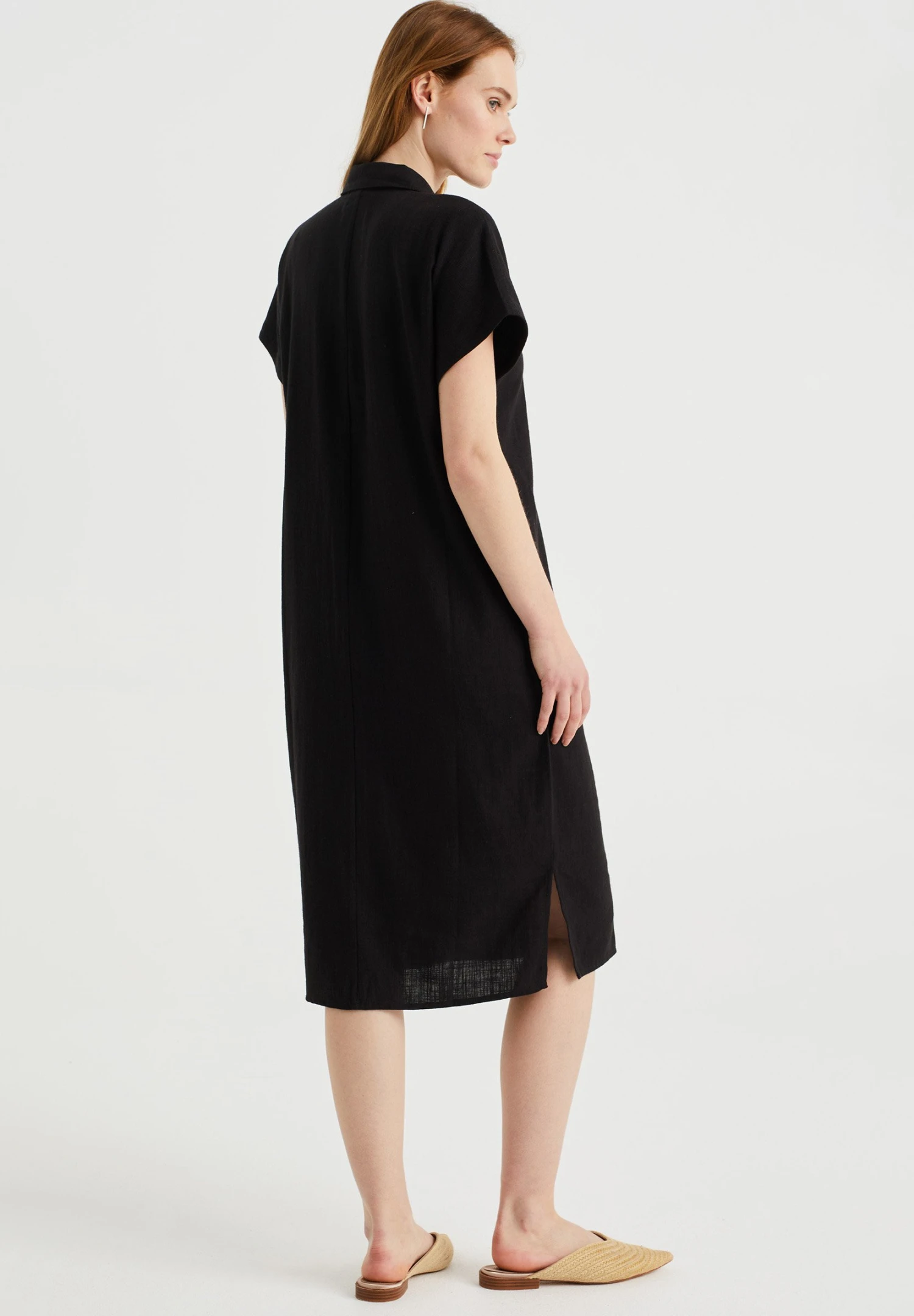 WE FASHION Van - Robe Chemise - Black 4 WE FASHION Van - Robe Chemise - Black – Image 2