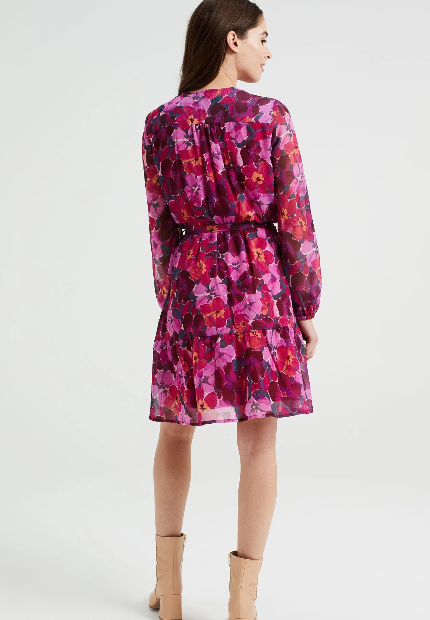 WE FASHION Met Dessin - Robe De Jour - Pink 5 WE FASHION Met Dessin - Robe De Jour - Pink – Image 3