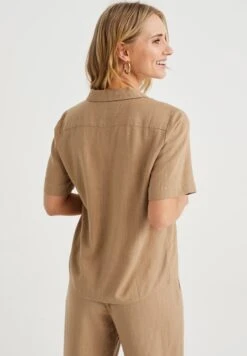 WE FASHION Van Mix - Chemisier - Beige -We Fashion Soldes Boutique 1a08e2d7c140457aaf99ee0e4320d8fd