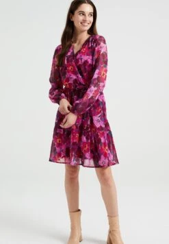 WE FASHION Met Dessin - Robe De Jour - Pink