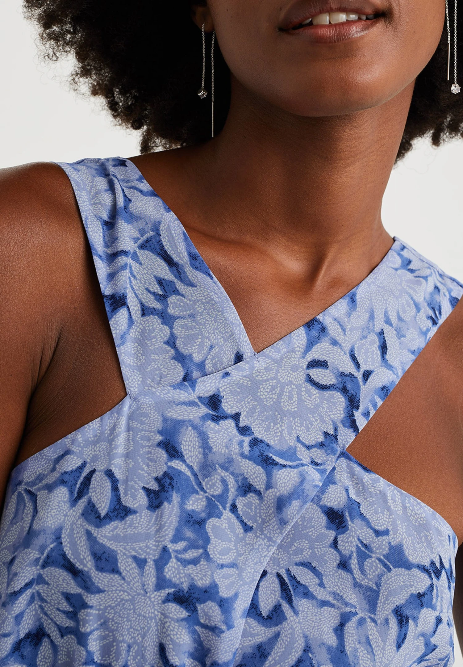 WE FASHION Plissé Jurk Met Dessin - Robe De Jour - Blue 6 WE FASHION Plissé Jurk Met Dessin - Robe De Jour - Blue – Image 4