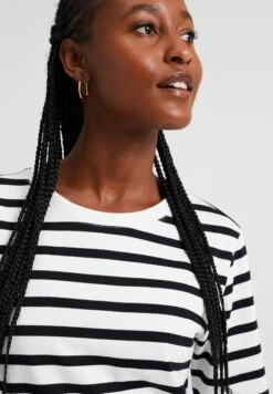 WE FASHION Striped - T-Shirt À Manches Longues - Black -We Fashion Soldes Boutique 1aa9ffa68cb04537a1cad3ec944e6a1c