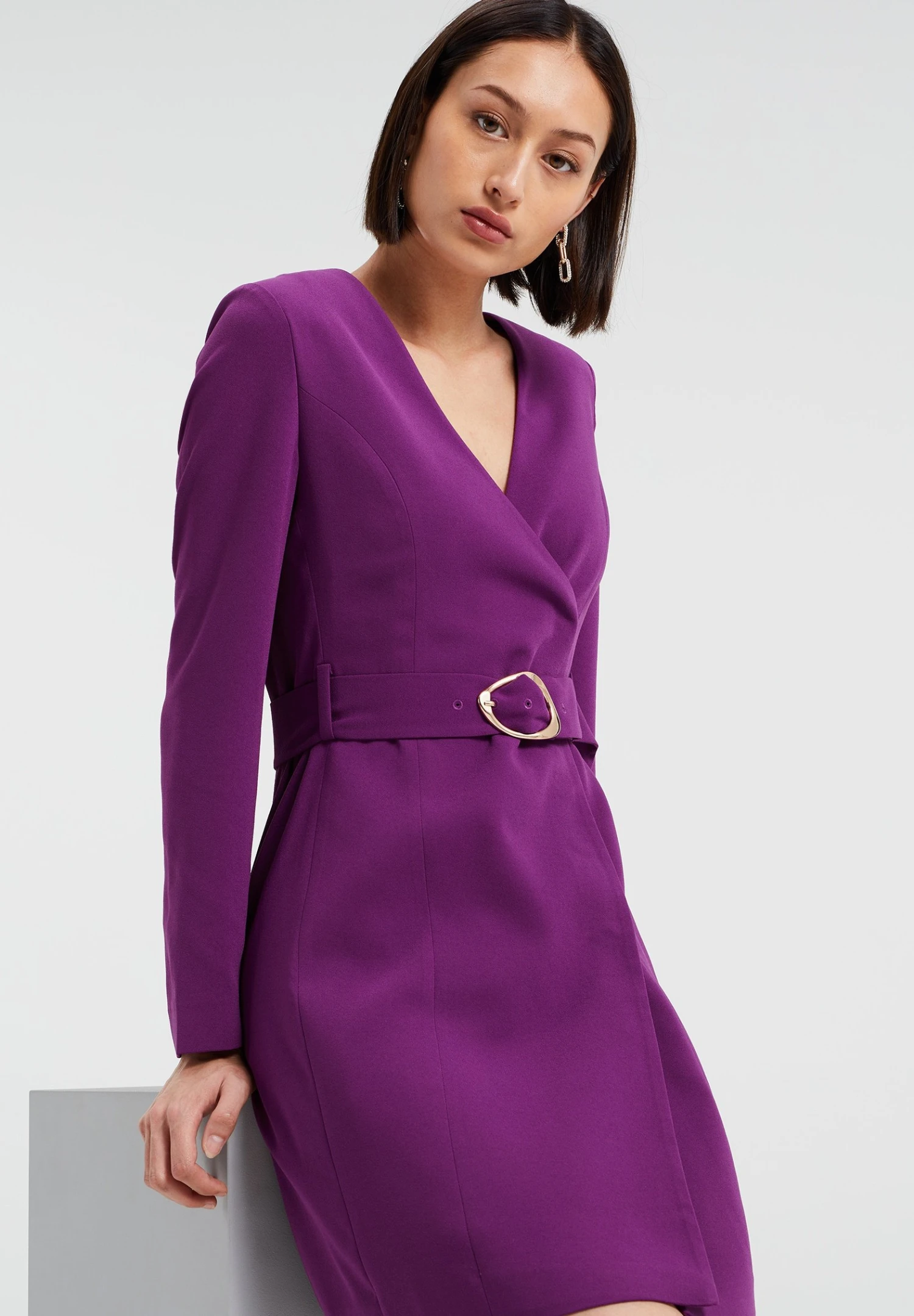 WE FASHION Robe Fourreau - Violet 5 WE FASHION Robe Fourreau - Violet – Image 3