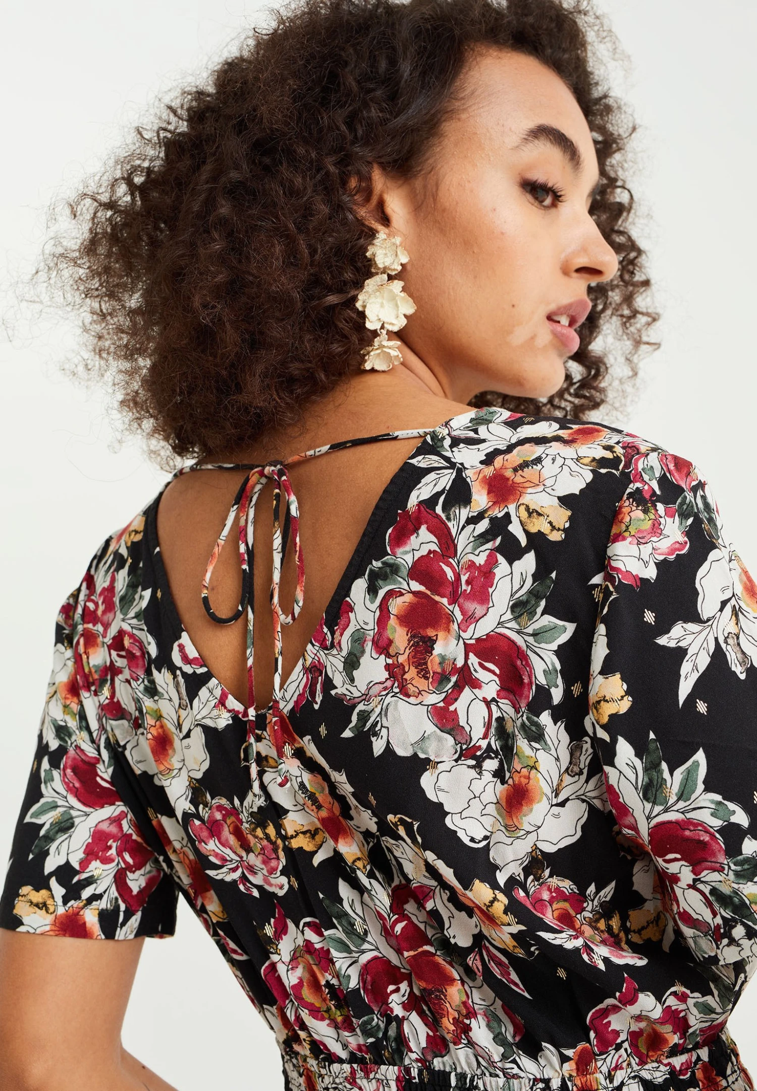 WE FASHION Met Dessin - Robe Longue - Black 6 WE FASHION Met Dessin - Robe Longue - Black – Image 4