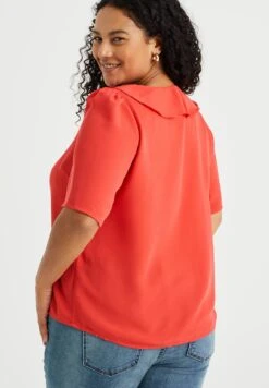 WE FASHION Curve - Blouse - Red -We Fashion Soldes Boutique 2250ce73189f46ba9b783d6385c21a42