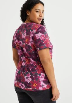 WE FASHION Met Dessin - Curve - T-Shirt Imprimé - Multi Coloured -We Fashion Soldes Boutique 2394c63f410f4ff88c2471d4140c4960