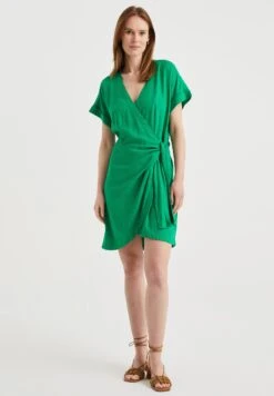 WE FASHION Overslagjurk Van - Robe De Jour - Green