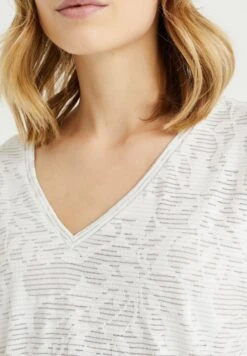 WE FASHION Met Glittergaren - T-Shirt Imprimé - White -We Fashion Soldes Boutique 2a58040ea07c46b9a458869987867cb3