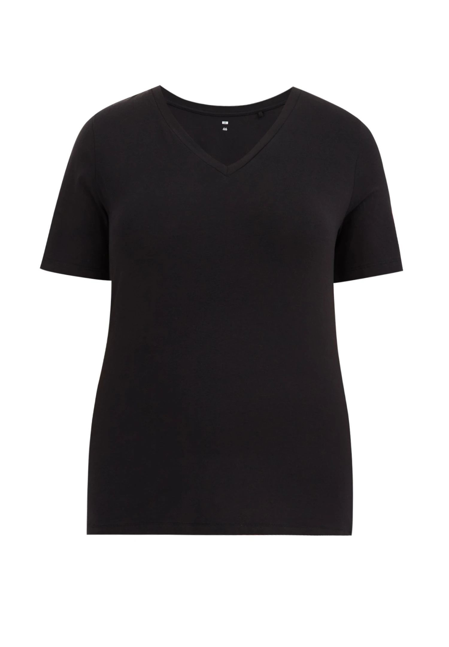 WE FASHION Curve - T-Shirt Basique - Black 7 WE FASHION Curve - T-Shirt Basique - Black – Image 5