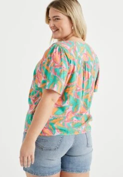 WE FASHION Met Dessin - Curve - Blouse - Multicoloured 10 WE FASHION Met Dessin - Curve - Blouse - Multicoloured -We Fashion Soldes Boutique 2c527974cdc54bdb98a298c61e0ea269