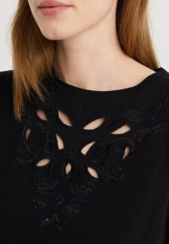 WE FASHION Met Embroidery - Débardeur - Black -We Fashion Soldes Boutique 2ce55437ba3e48bfa6f9c07b34144d48