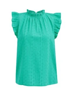 WE FASHION Met Broderie Anglaise - Blouse - Green -We Fashion Soldes Boutique 2d0f48595221467599ff535f9d1d9898