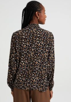 WE FASHION Dessin - Blouse - Black -We Fashion Soldes Boutique 2f048442fd3f4984acbfa9b00be6469d