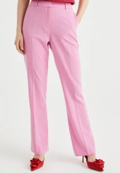 WE FASHION Regular Fit - Pantalon Classique - Pink