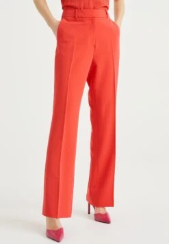 WE FASHION Regular Fit - Pantalon Classique - Red
