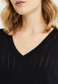 WE FASHION Met Opengewerkt Dessin - Débardeur - Black -We Fashion Soldes Boutique 31c3bf870f1547388c202ec73c7528fa