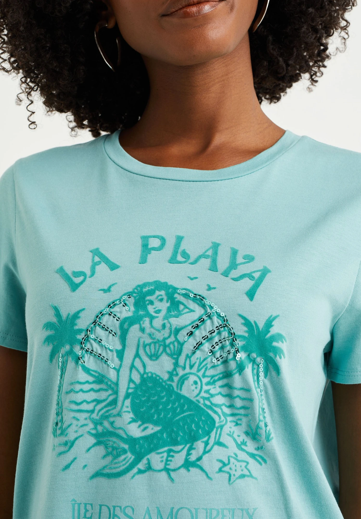 WE FASHION Met Opdruk - T-Shirt Imprimé - Blue 6 WE FASHION Met Opdruk - T-Shirt Imprimé - Blue – Image 4