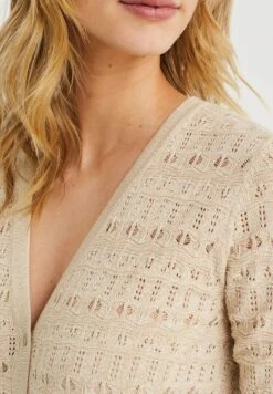 WE FASHION Met Opengewerkt Dessin - Blouse - Beige -We Fashion Soldes Boutique 341320a99b3e496193b5c296dd9af415