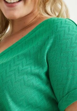 WE FASHION Met Opengewerkt Dessin-Curve - T-Shirt Imprimé - Green -We Fashion Soldes Boutique 35629f3d46ed4e988955d21c36a57d1d