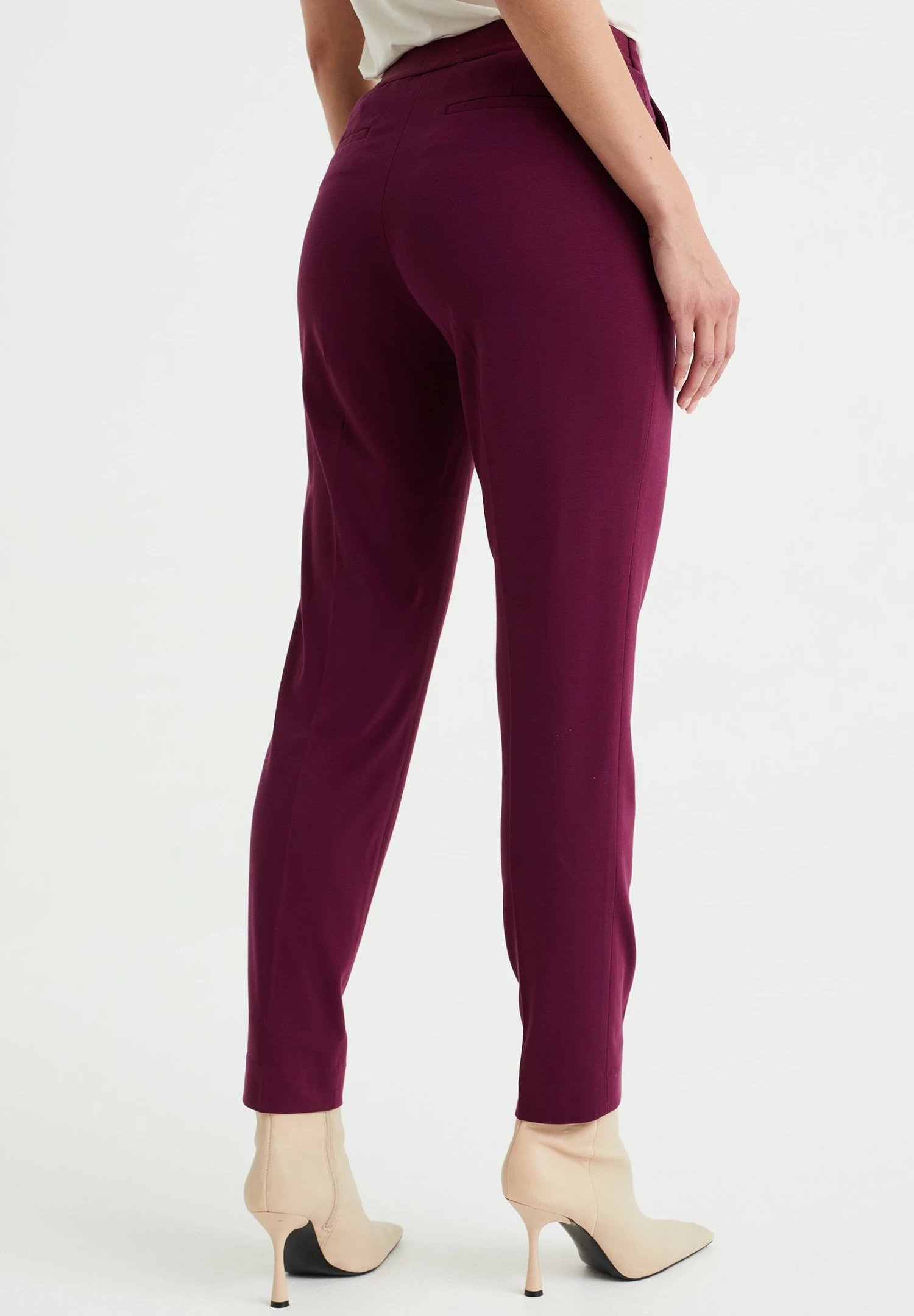 WE FASHION Slim Fit Met Stretch - Pantalon Classique - Red 3 WE FASHION Slim Fit Met Stretch - Pantalon Classique - Red