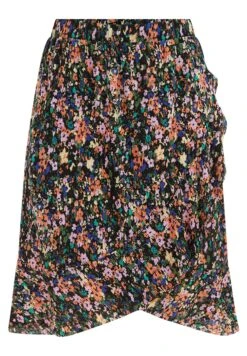 WE FASHION Rok Met Dessin - Jupe Trapèze - Black -We Fashion Soldes Boutique 3a4f4980ff074c13948b48dbba7345e1